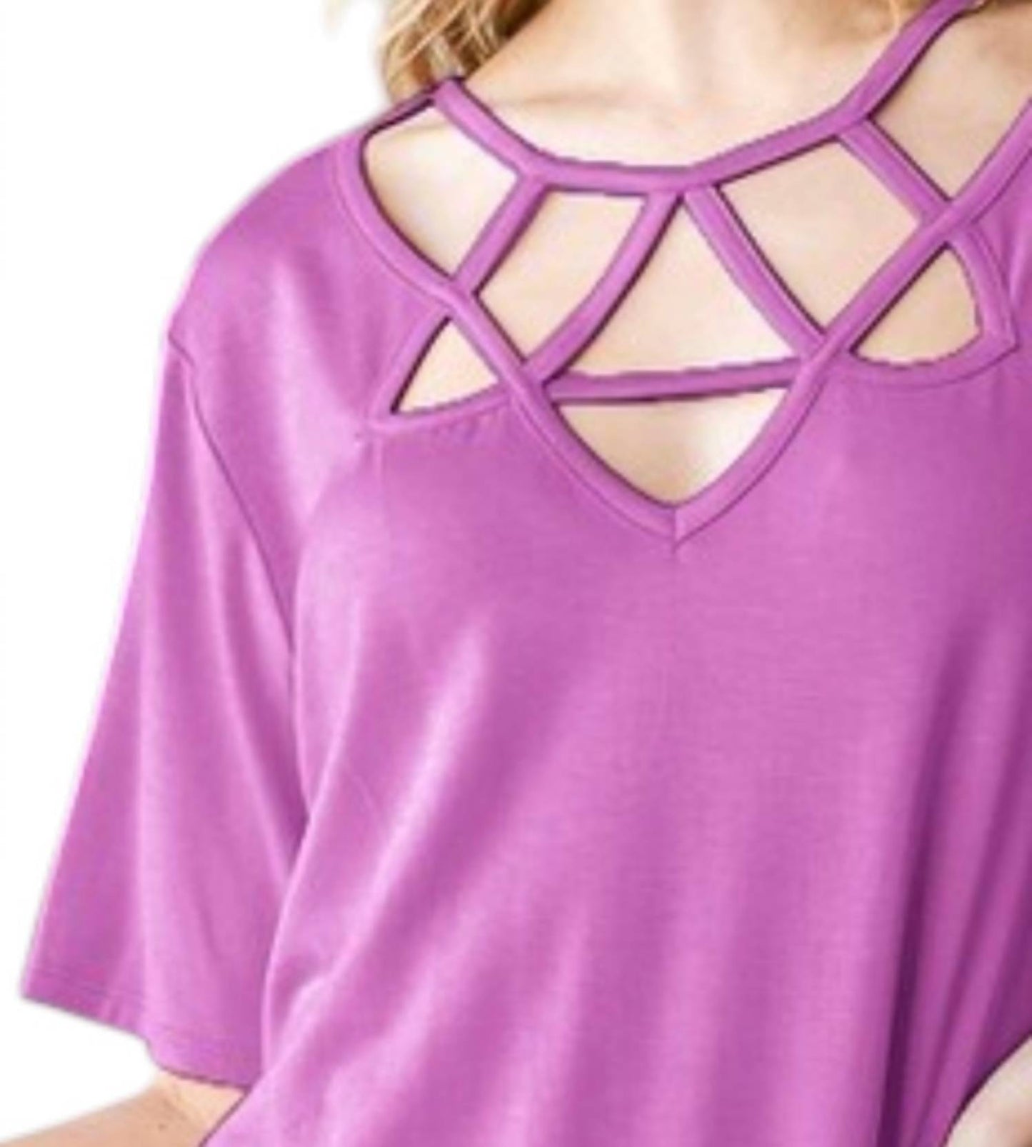 Crisscross Solid Top