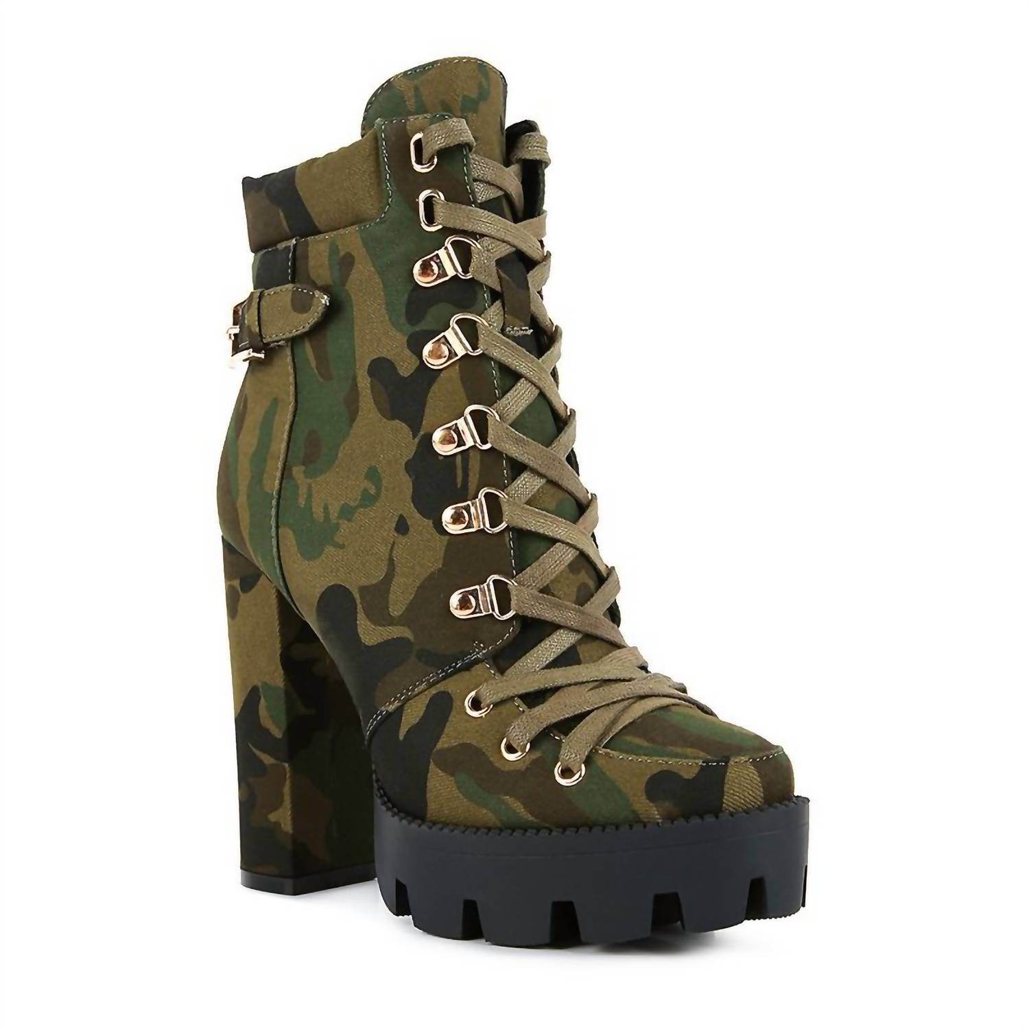 London Rag - Women's Spruce Motorcyle Heeled Boots - Rack Hunt -