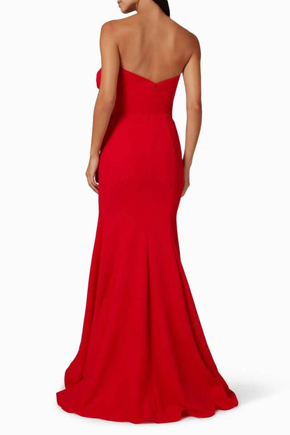Strapless Elegant Evening Dress