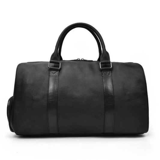 Steel Horse Leather - Men's Endre Weekender Vintage Leather Duffle Bag - Rack Hunt
