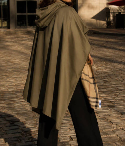 Plaid Rain Poncho