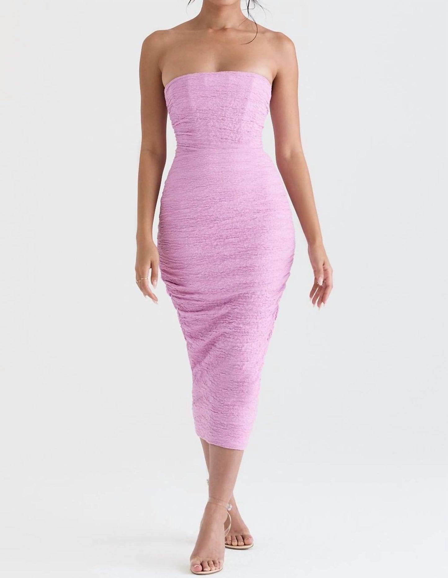 House of CB - Tana Strapless Corset Midi Dress - Rack Hunt