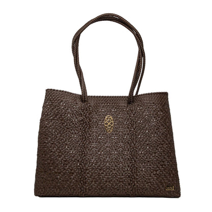 Women's Travel Woven Tote Bag With Clutch
