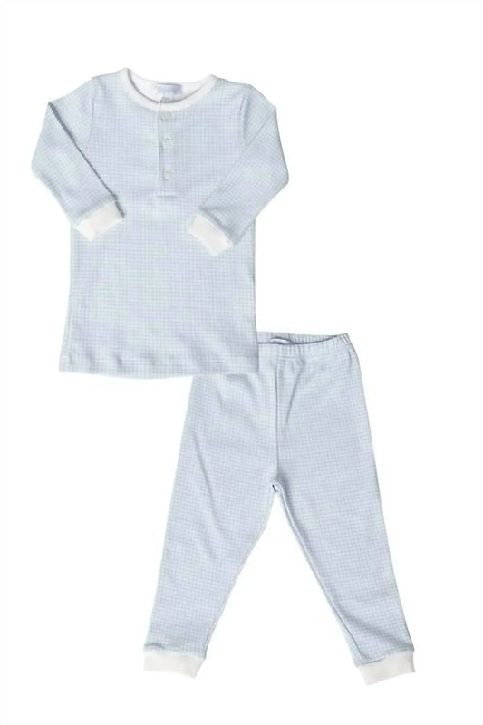 Nella Pima - Kids Gingham Baby Pajamas Set - Rack Hunt