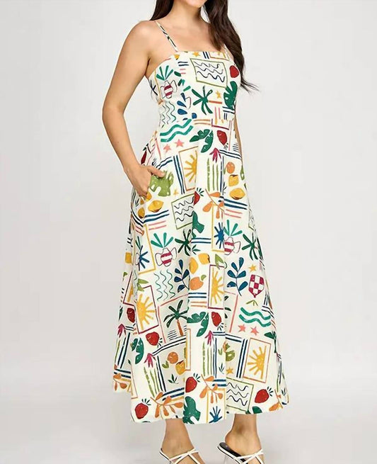 Mosaic Midi Dress