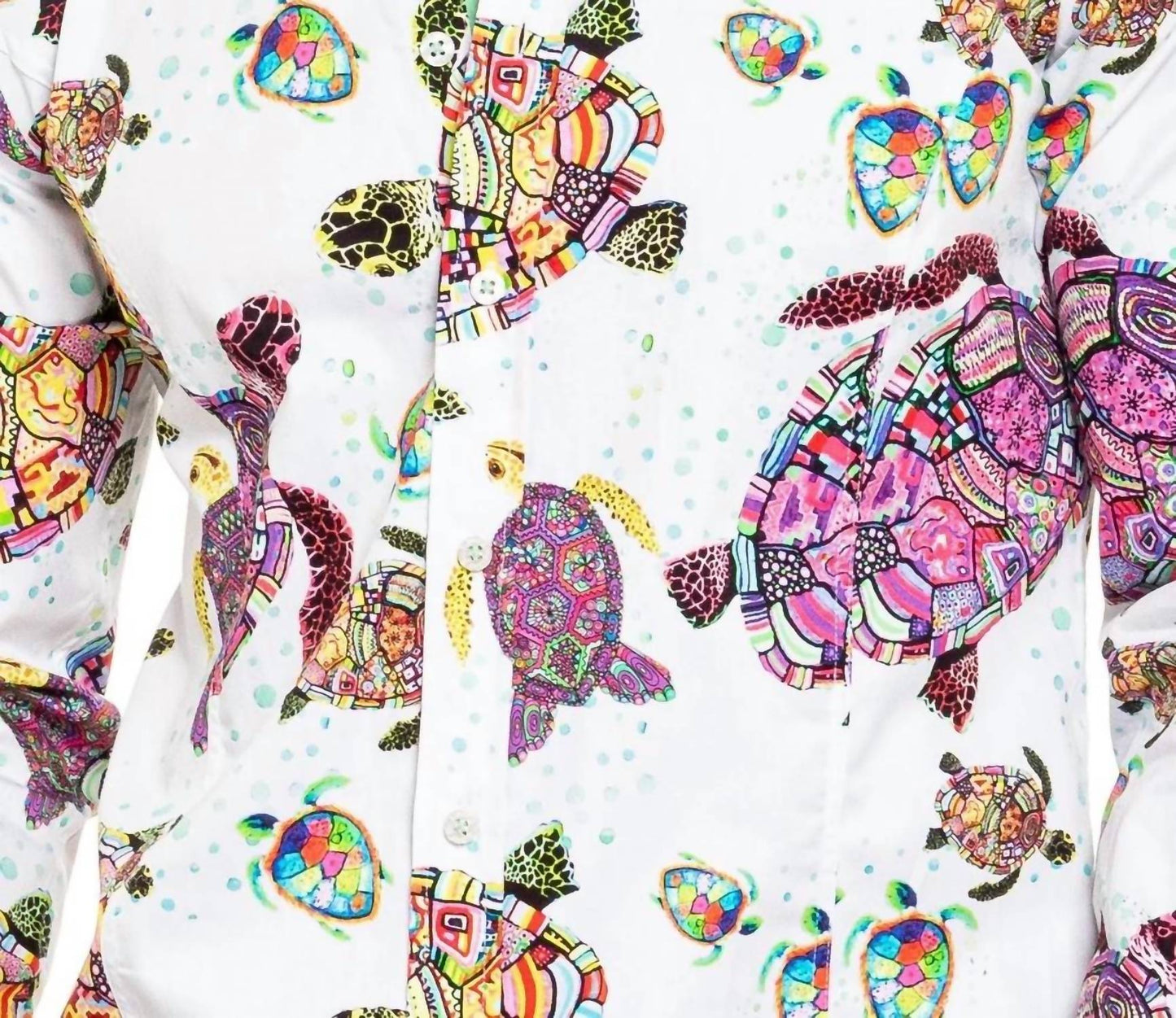 Trippy Turtle Button Down Shirt