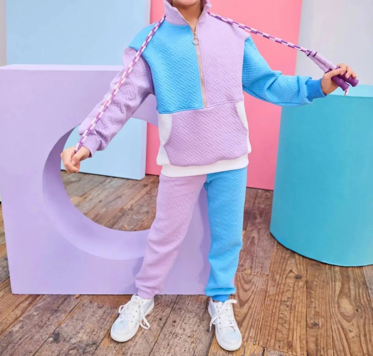 Bisby - Girl's Quilted Trellis Jogger - Rack Hunt