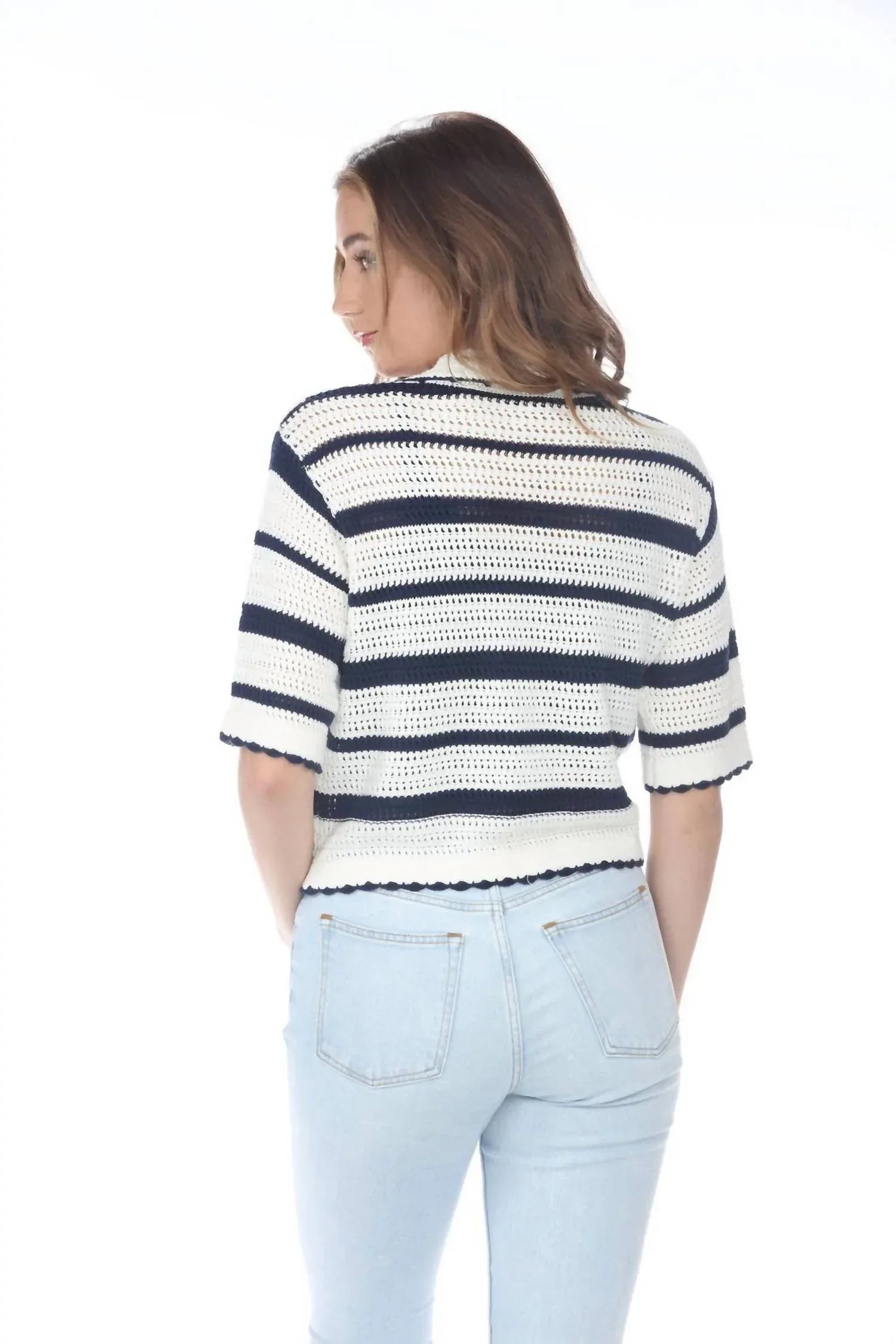 rain + rose - Kismet Knit Stripe Top - Rack Hunt