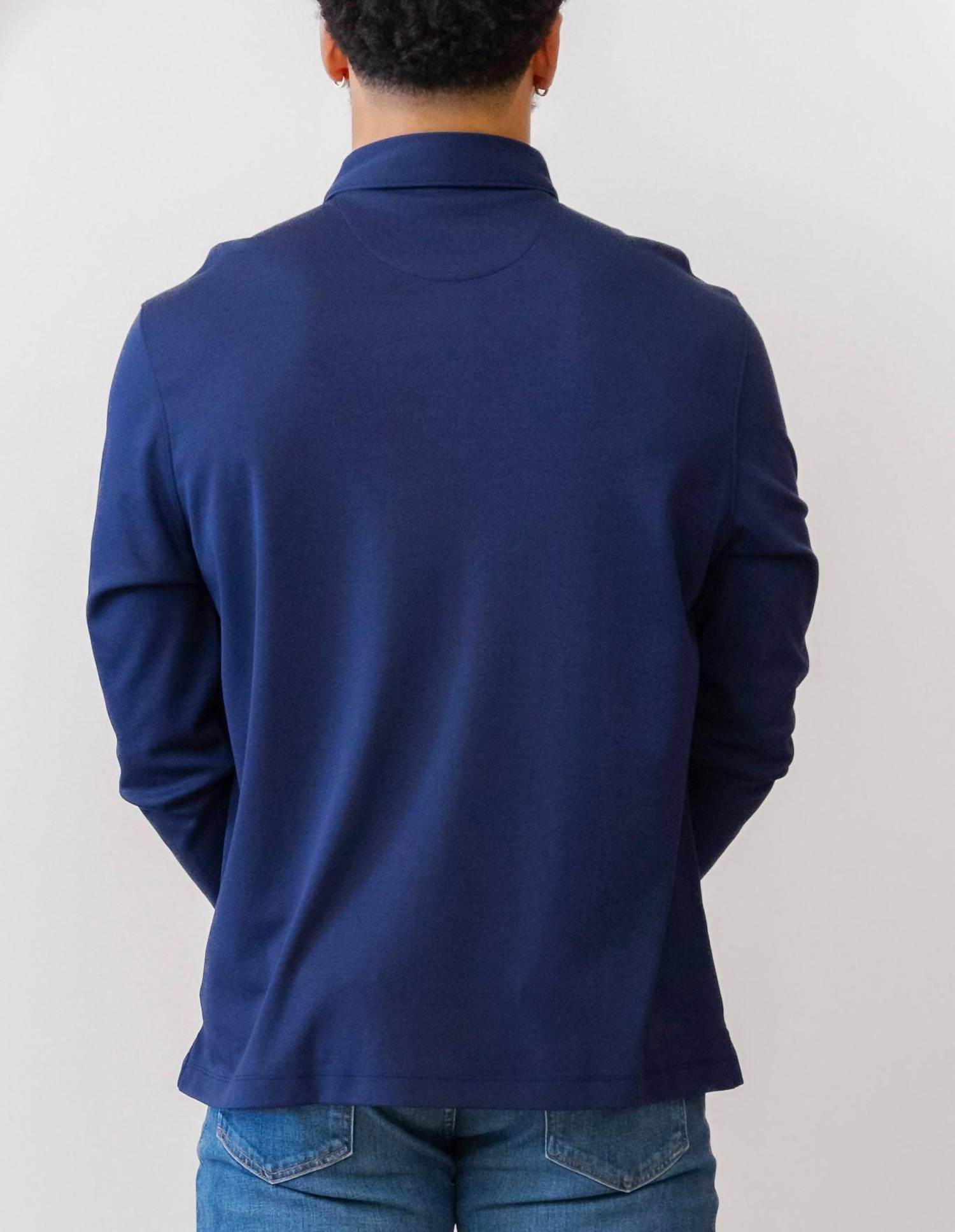 UNTUCKit - Damashino Wrinkle Free Long Sleeve Polo - Rack Hunt -