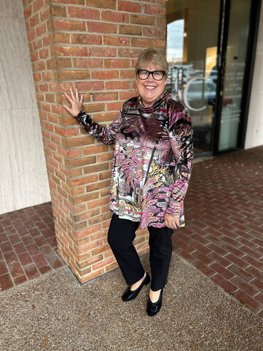 Cowl Neck Tunic Top