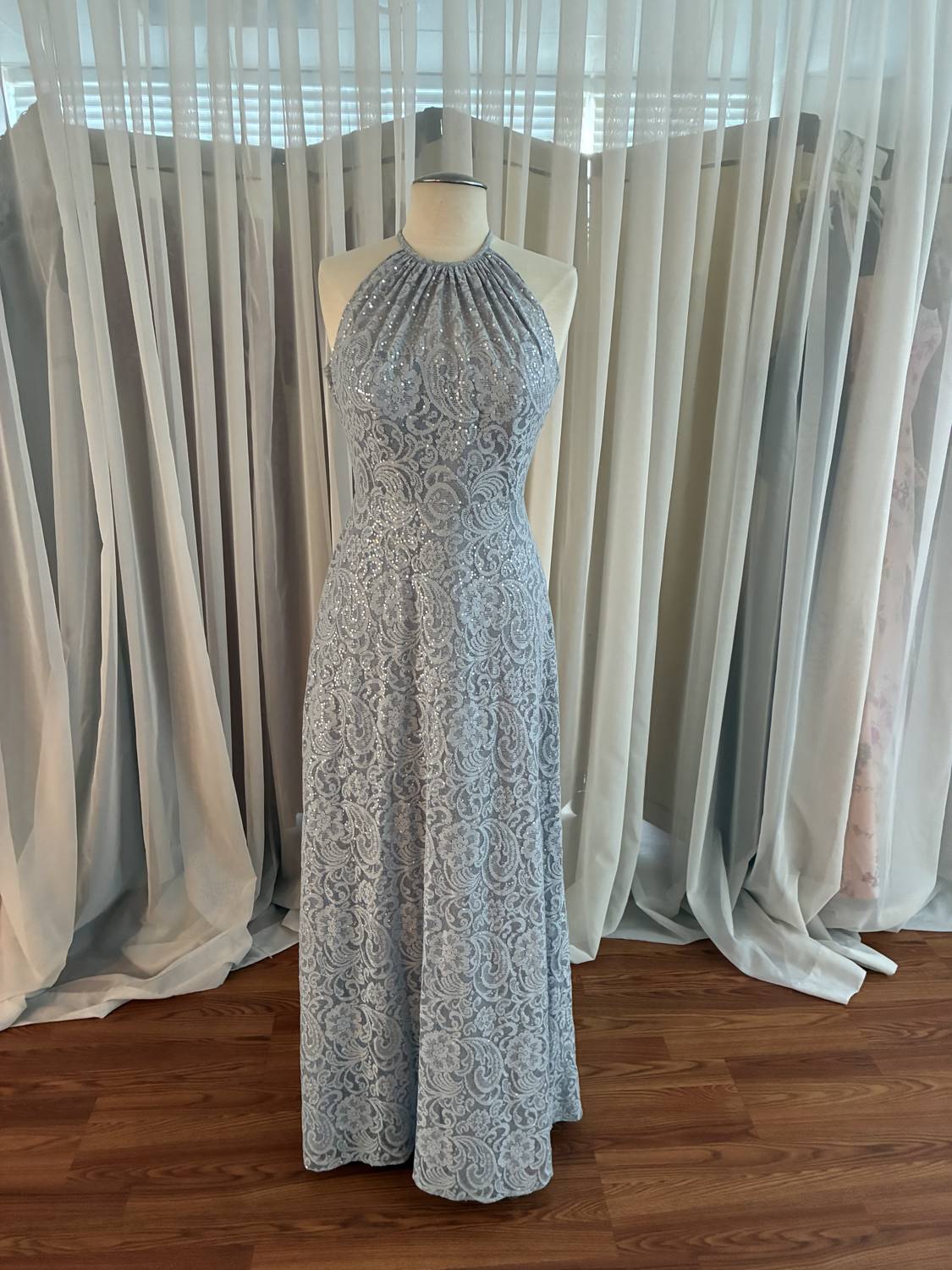 Victoria Sequin Lace Dress