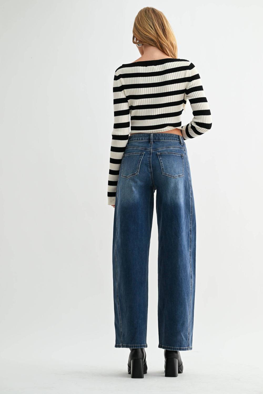 High Rise Balloon Denim Pant