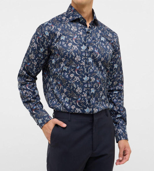 Printed Floral Twill Shirt