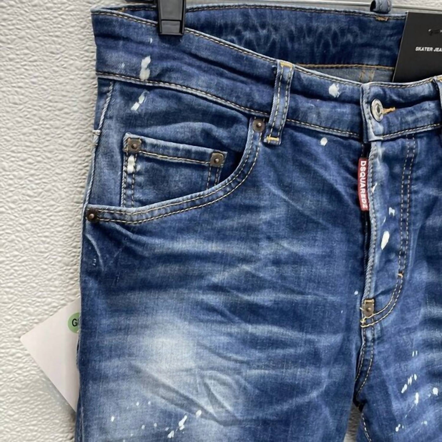 Juniors Skater Paint Splatter Jeans