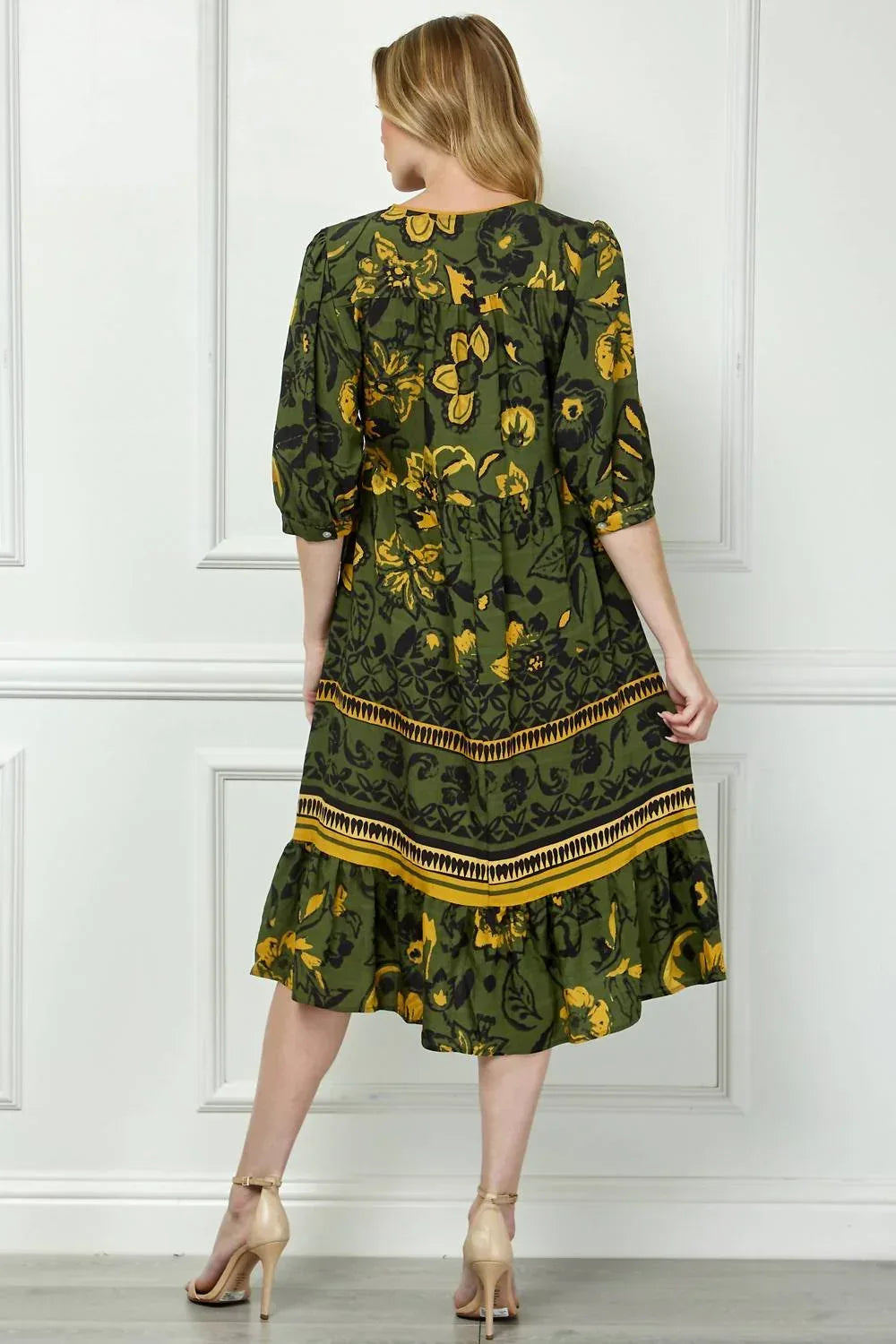 Figueroa & Flower - Boho Print Peasant Dress - Rack Hunt