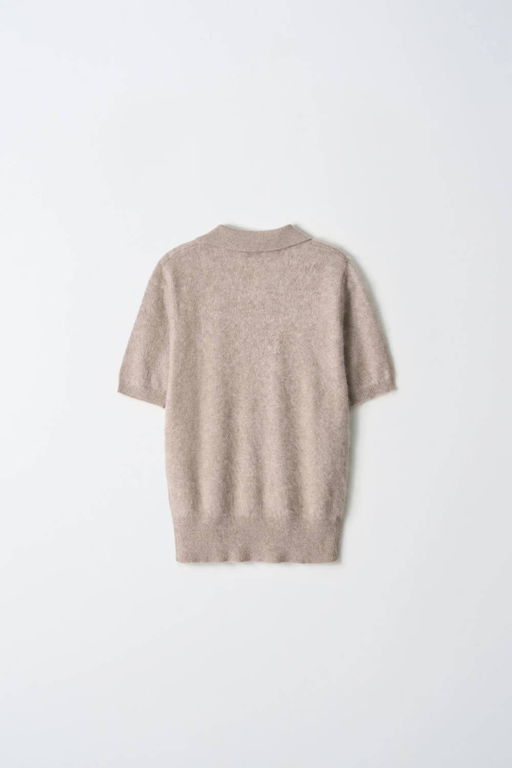 Brushed Polo Short Sleeve Top