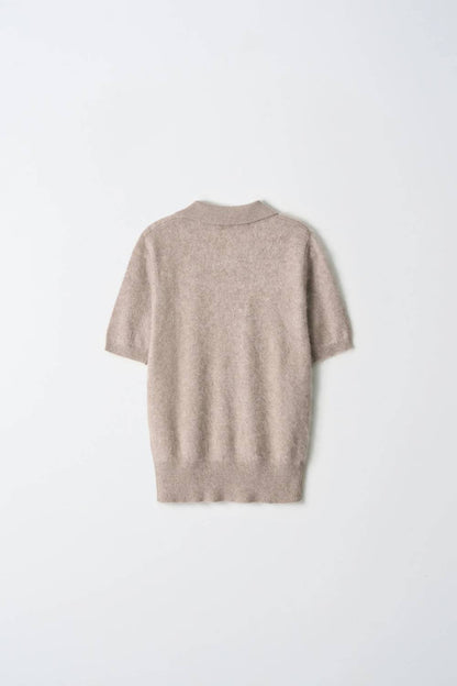 Brushed Polo Short Sleeve Top