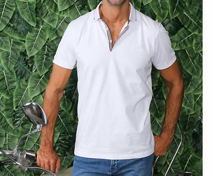 Slim Fit Polo With Colorful Trim