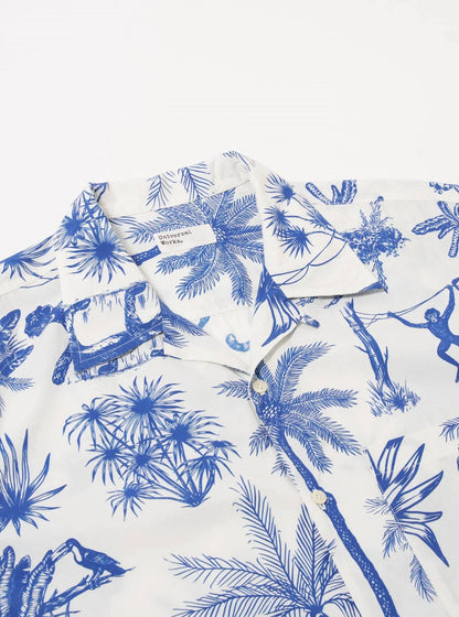 Jungle Toile Poplin Camp Shirt