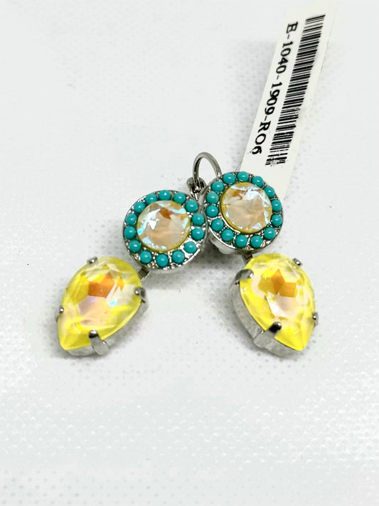 Women's Rosette Drop Earrings