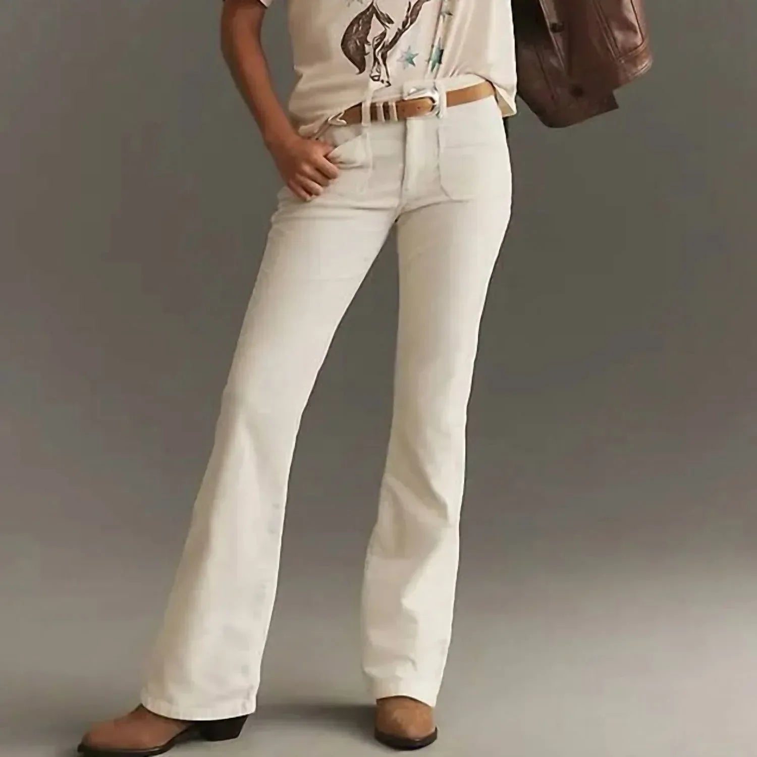 Pilcro - Women's Flare Mid Rise Jeans - Rack Hunt