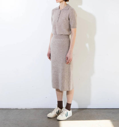 Brushed Polo Short Sleeve Top