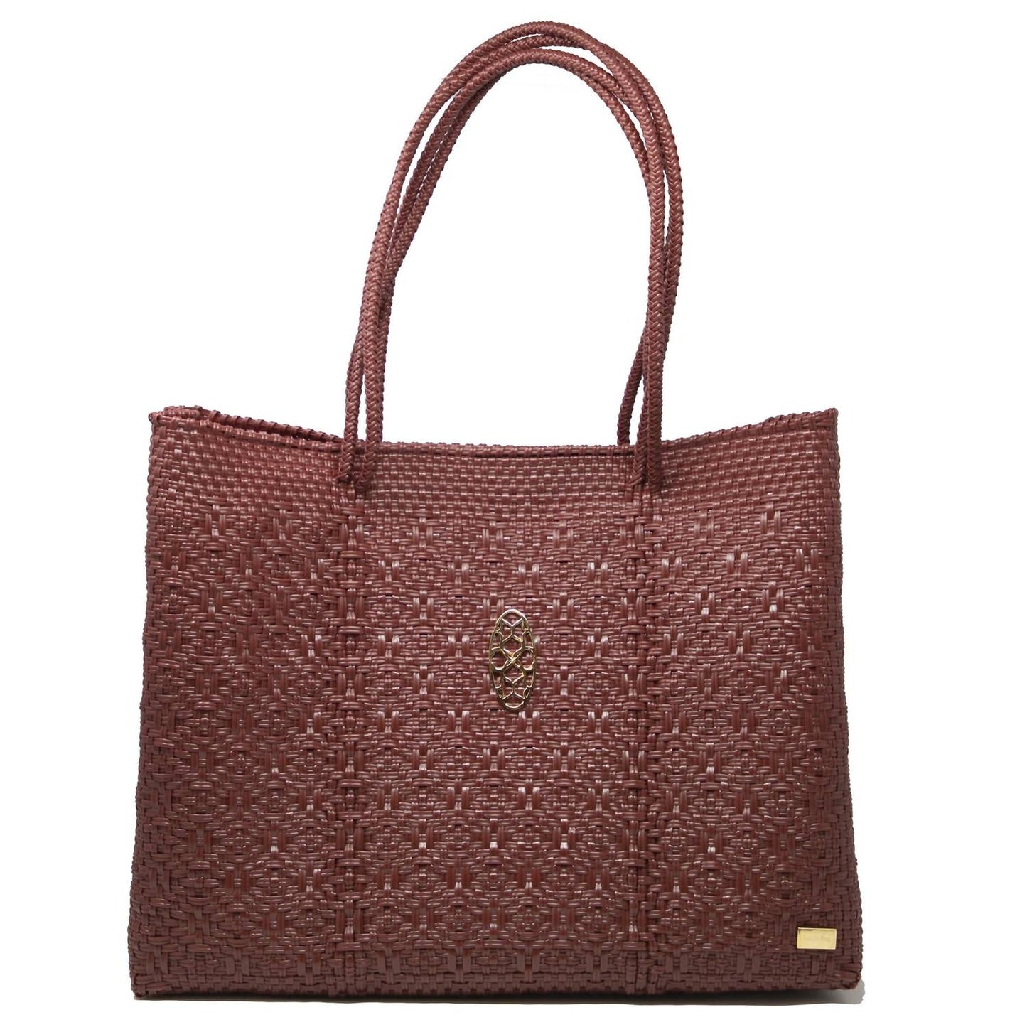 Women's Travel Woven Tote Bag With Clutch