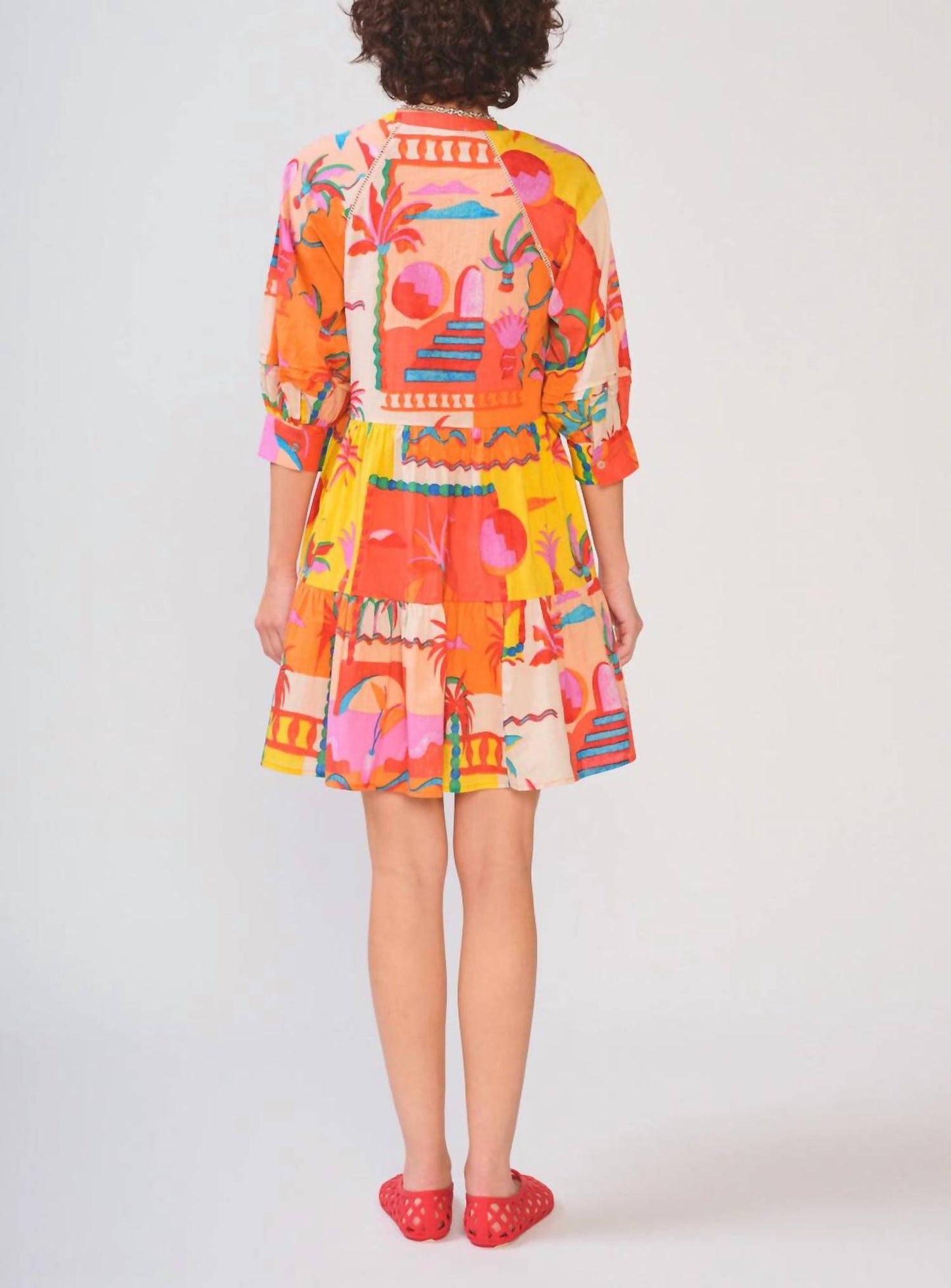 Yara Half Sleeves Mini Dress