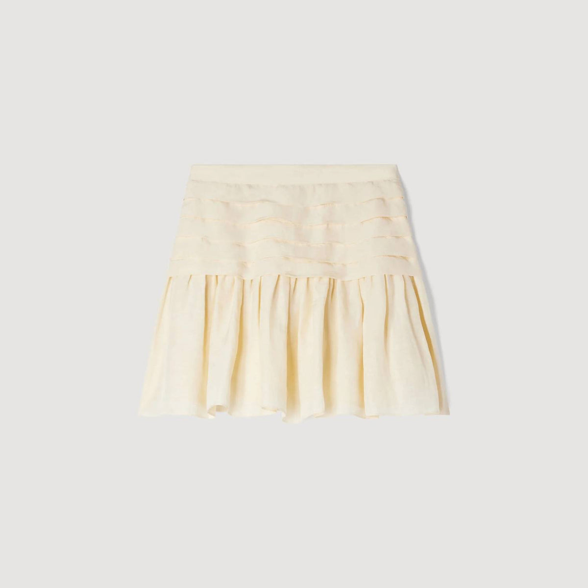 Pleated Crop Top & Mini Skirt Set