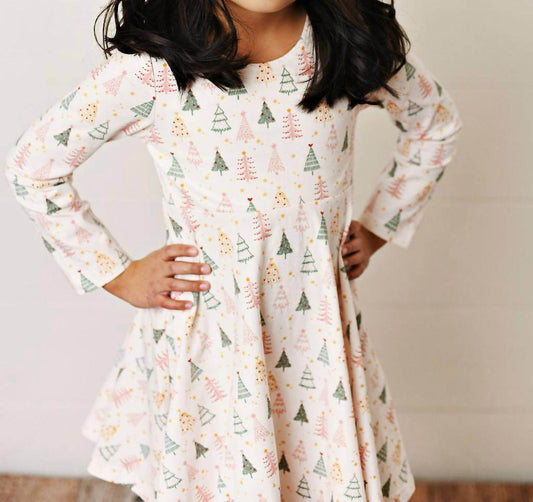 Swoon Baby Clothing - Glitter Trees Long Sleeve Dress - Rack Hunt -