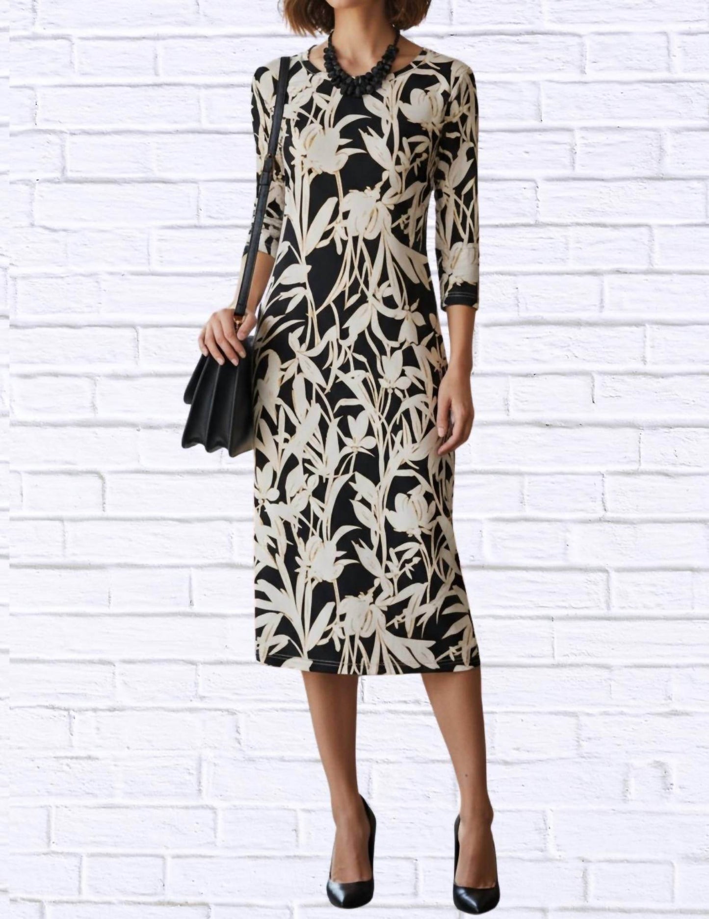 Diva USA - Floral Knit Midi Dress - Rack Hunt -