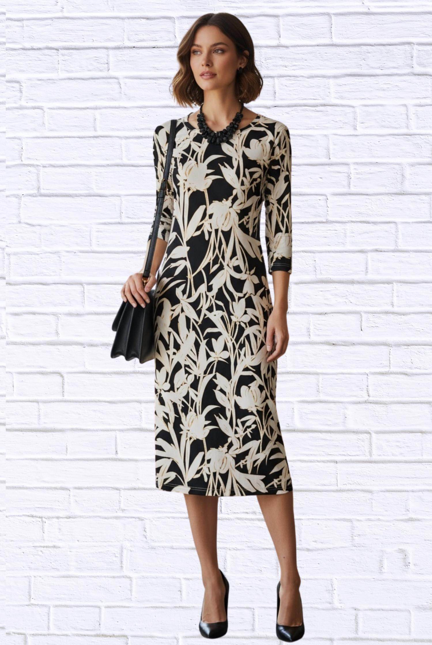 Diva USA - Floral Knit Midi Dress - Rack Hunt -