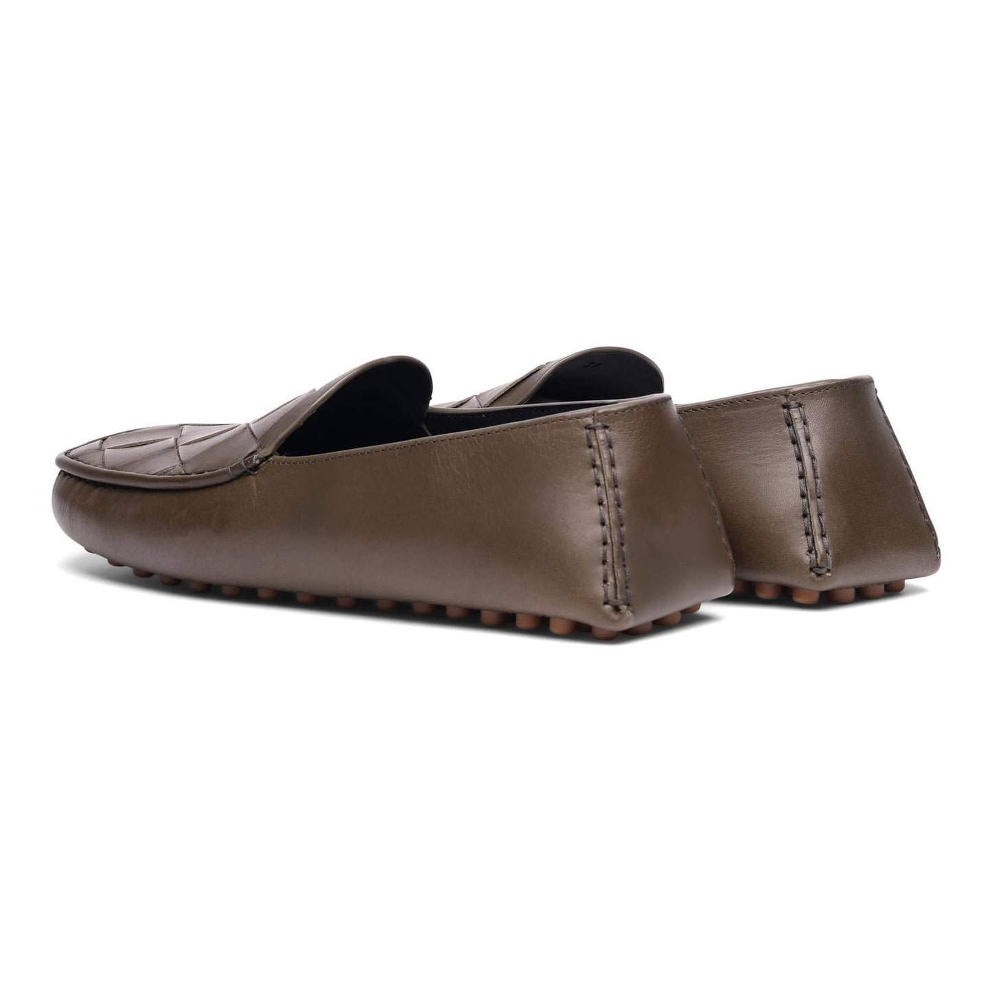 Men's Douglas Maxi Intrecciato Leather Driver Loafers