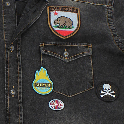 Men's California Patch Button Down Shirt