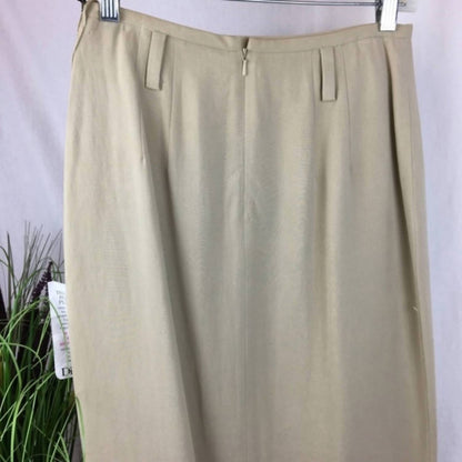 Silk Wrap Midi Skirt