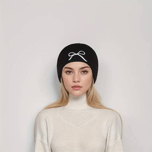 Women's Snow Happy Bow Beanie