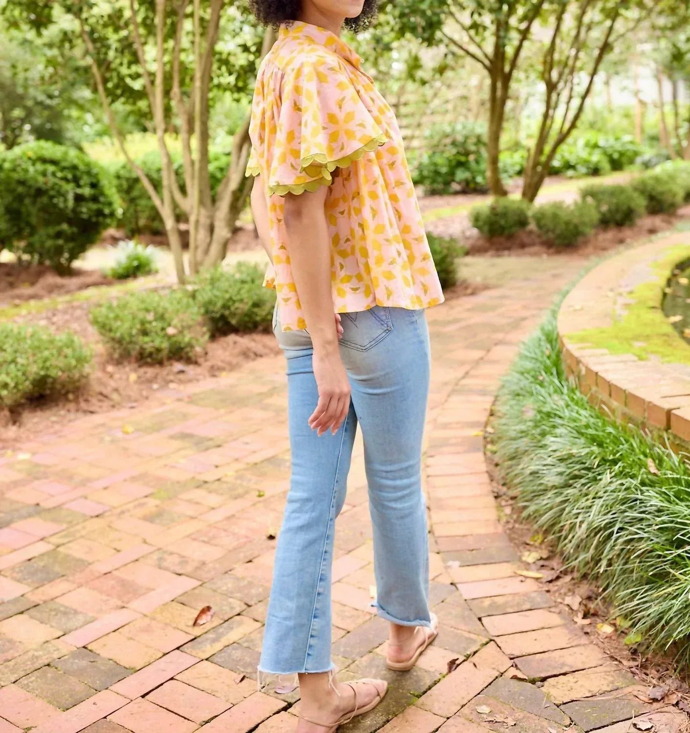 BROOKS AVENUE - Parham Button Front Blouse - Rack Hunt