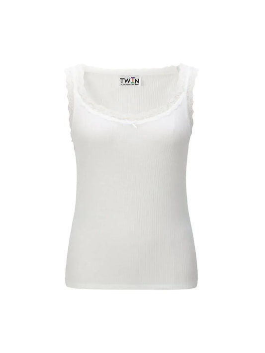T.W.I.N. That’s What I Need - Lace Scoop Neck Tank Top - Rack Hunt