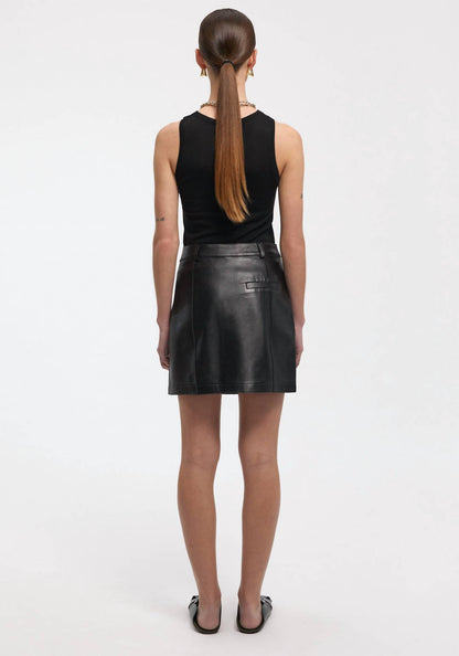 Rudens Leather Mini Skirt