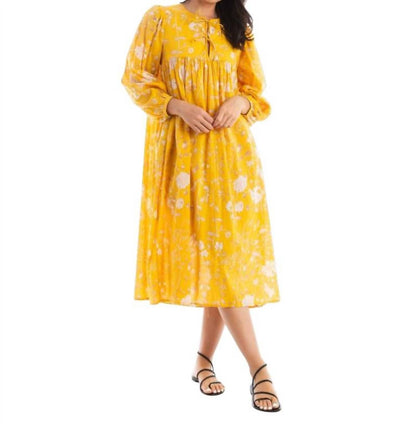 Hamsa Garden Midi Dress