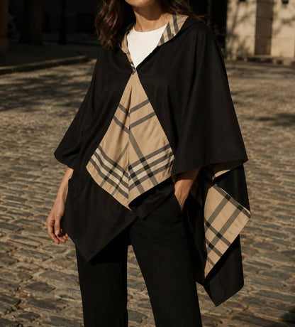 Plaid Rain Poncho