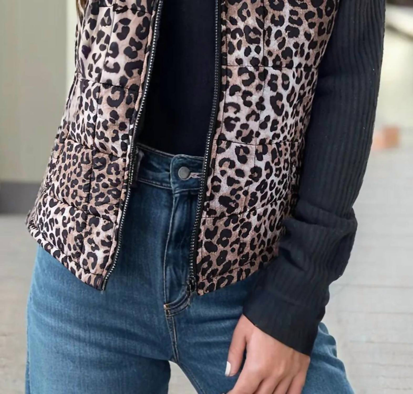 Not Today Leopard Vest