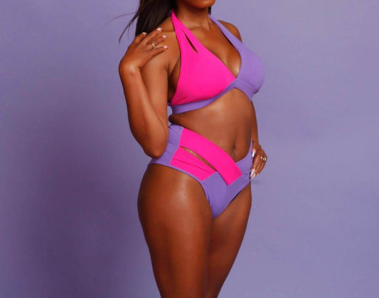 Porshia By Porshia Banks - Christie Color Block Bikini Brief - Rack Hunt -