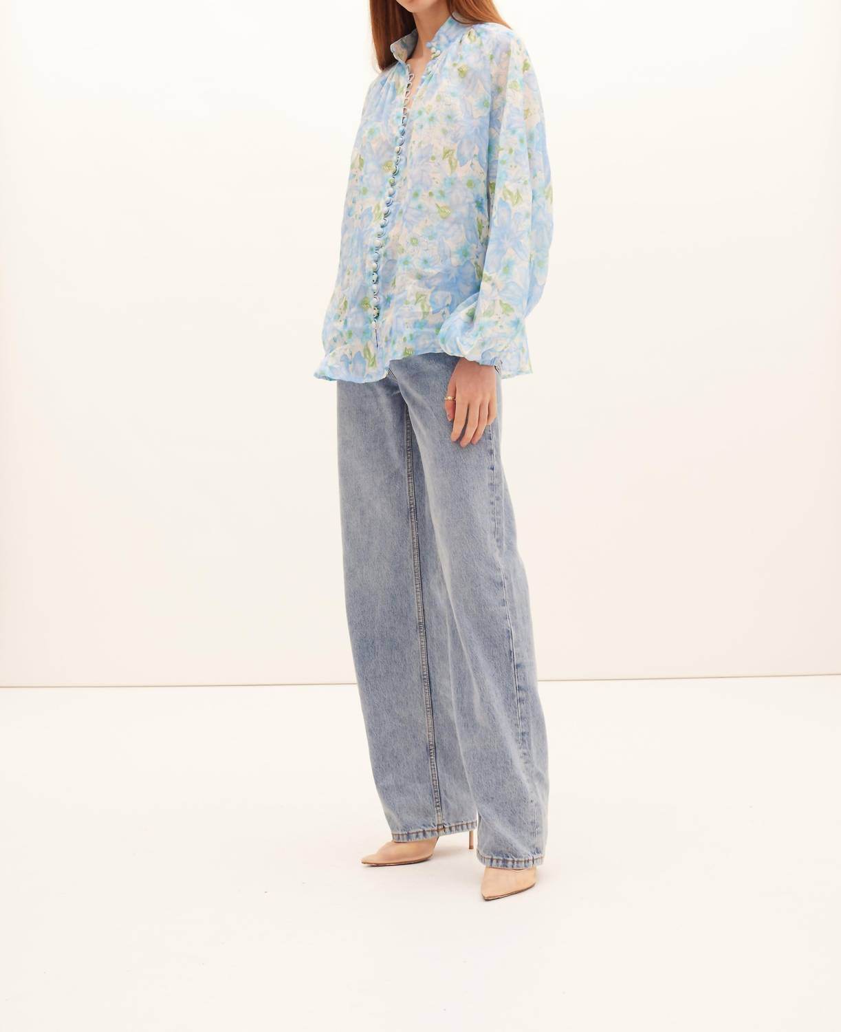 Kate Ford - Poinsettia Buttoned Blouse - Rack Hunt