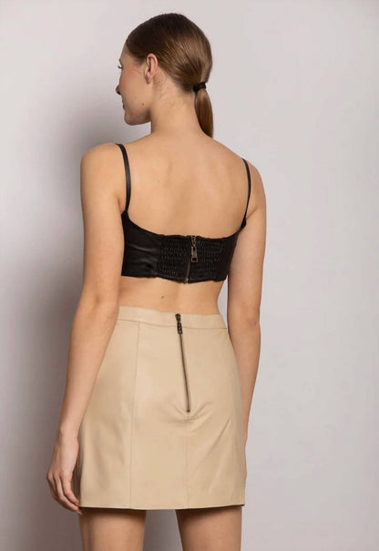 Leather Mini Skirt