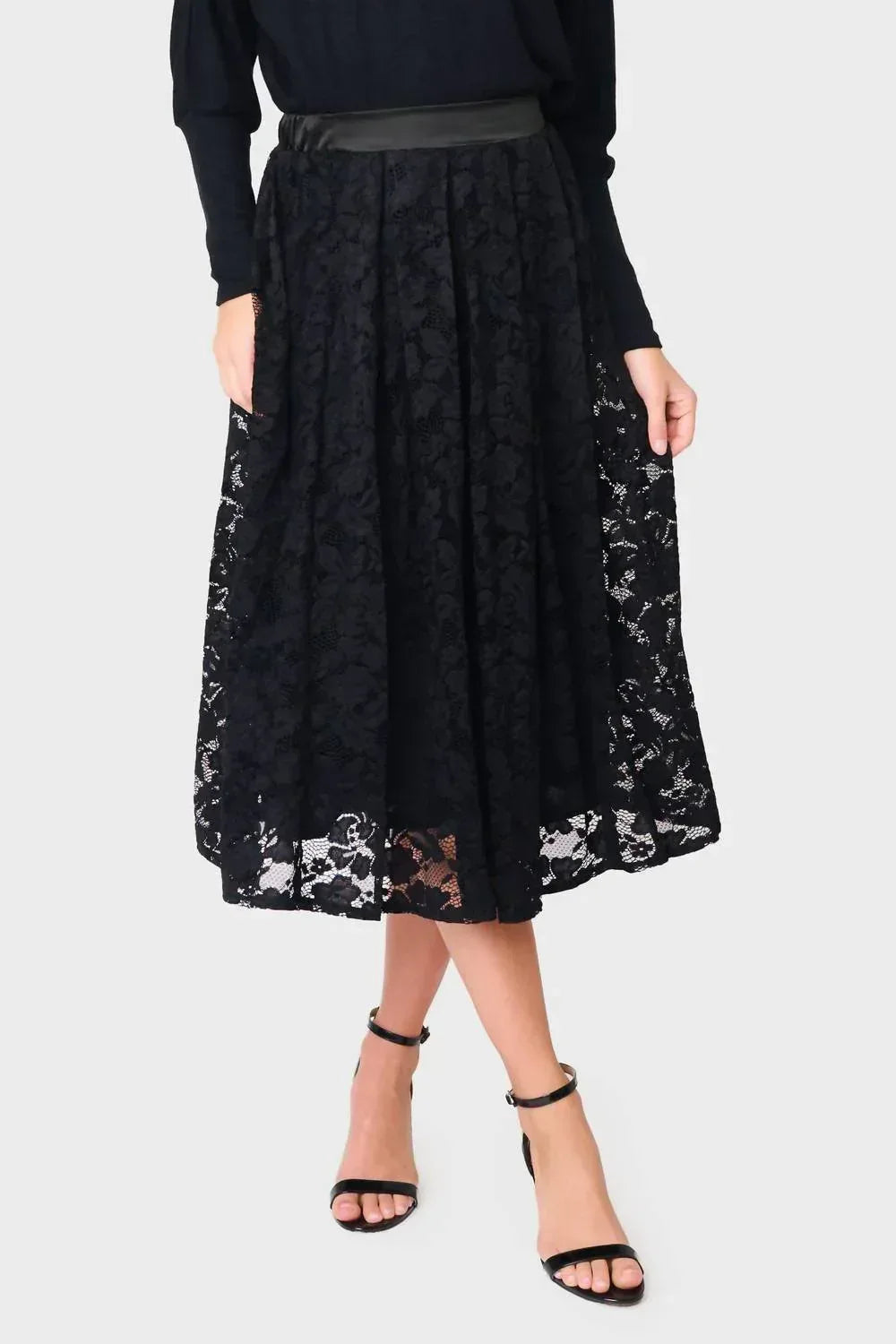 Gibsonlook - Party Lace Midi Skirt - Rack Hunt