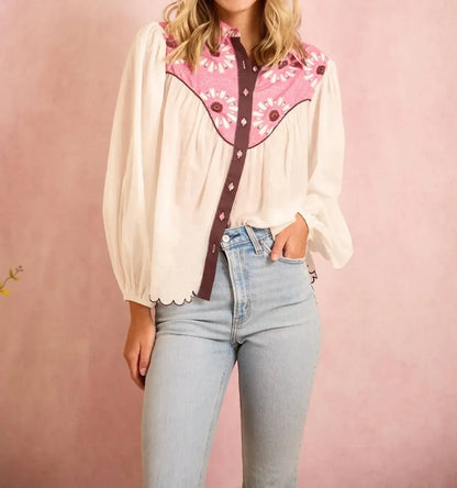 BROOKS AVENUE - Western Long Sleeve Blouse - Rack Hunt
