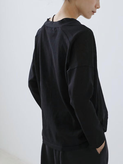 Cotton V-neck Cardigan