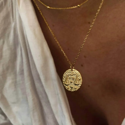 Love Local Jewelry - Women's Libra Waae Zodiac Sign Necklace - Rack Hunt