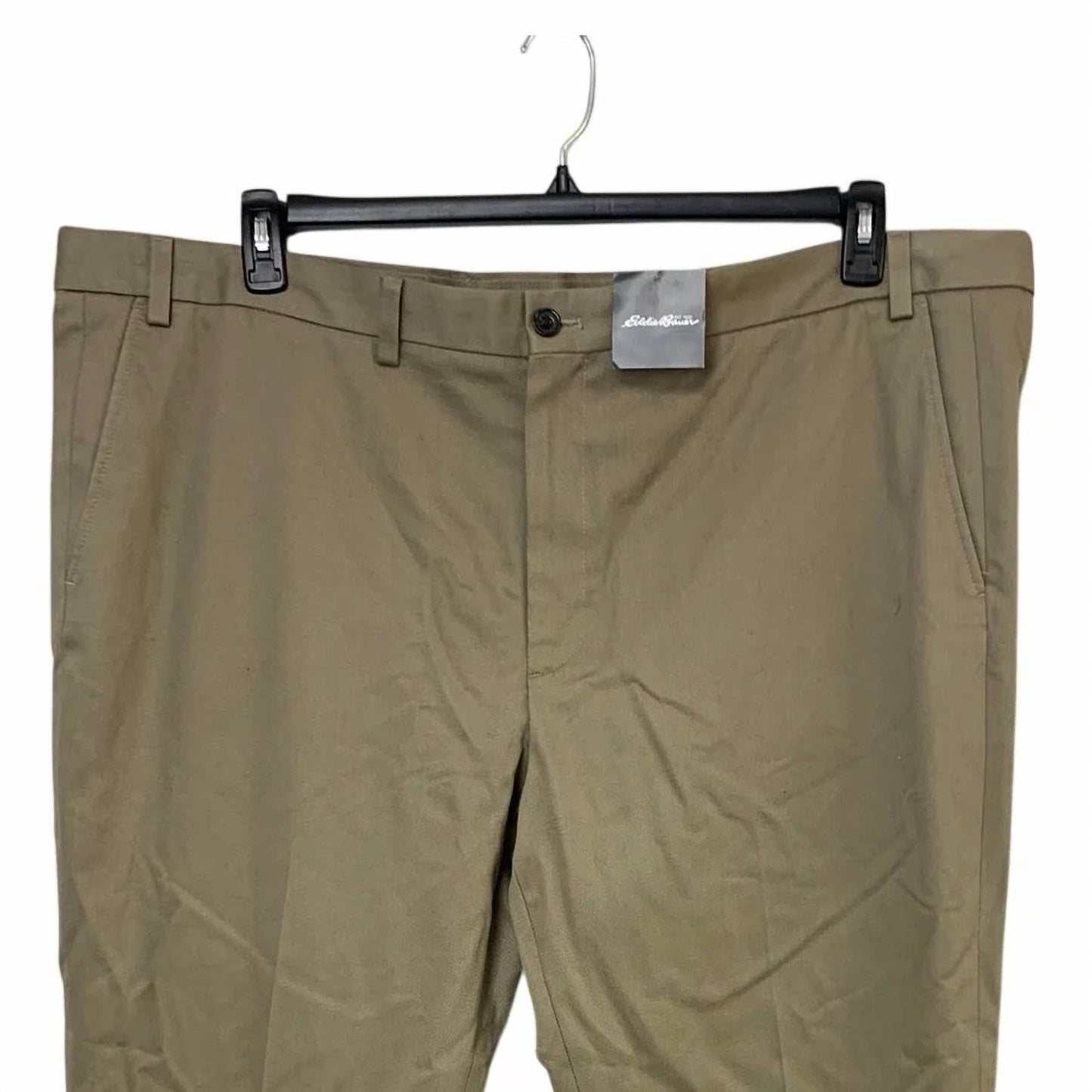 Men's Relaxed Straight Cotton Flat Front Tall Pants